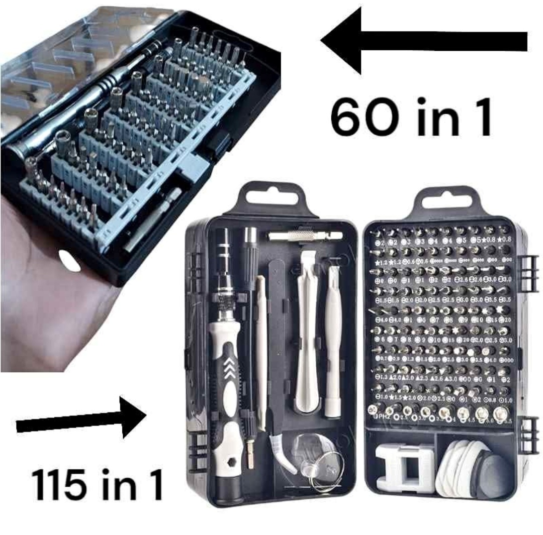 Screwdriver tool box 115 in 1 | 60 in 1 screwdriver set