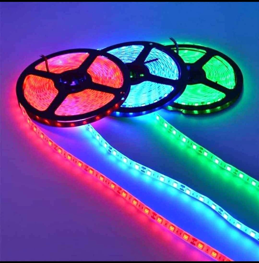 RGB Strip Lights 4 color and 16 color 5 meter Length  স্ট্রিপ লাইট ১৬ ফিট লম্বা ৪ কালার এবং ১৬ কালার