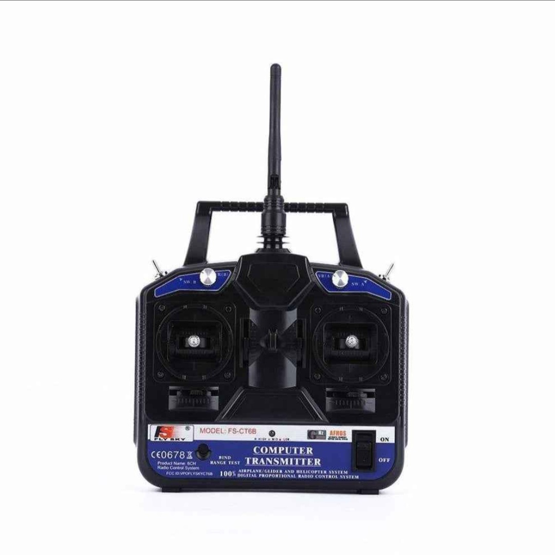 Flysky FS-CT6B 2.4G 6-Channel AFHDS Transmitter with FS-R6B Receiver for RC Quadcopter Multirotor